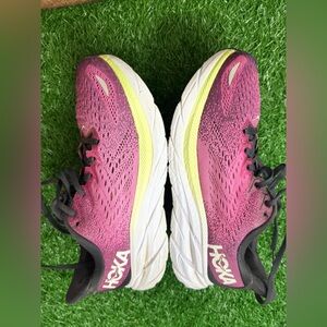 Hoka Women's‎ Clifton 8 Pink Running Shoes Size 8